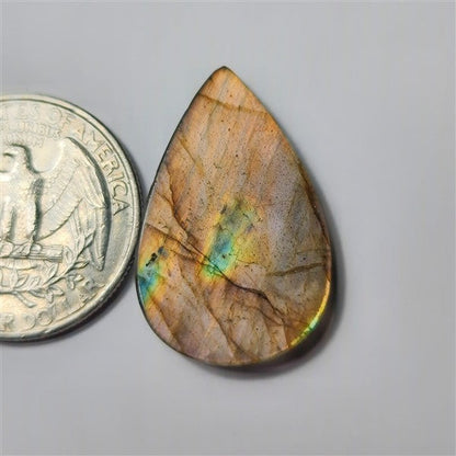 Labradorite gemstone cabochon - natural crystal healing stone for jewelry making by SemiPreciousCabs