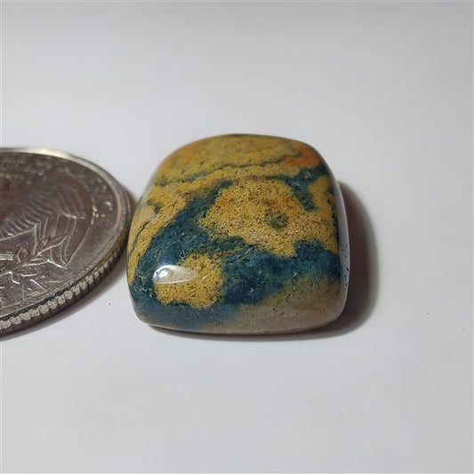 Ocean Jasper gemstone cabochon - natural crystal healing stone for jewelry making by SemiPreciousCabs