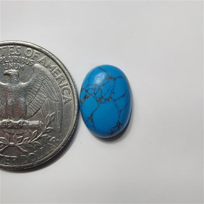 Copper Turquoise gemstone cabochon - natural crystal healing stone for jewelry making by SemiPreciousCabs