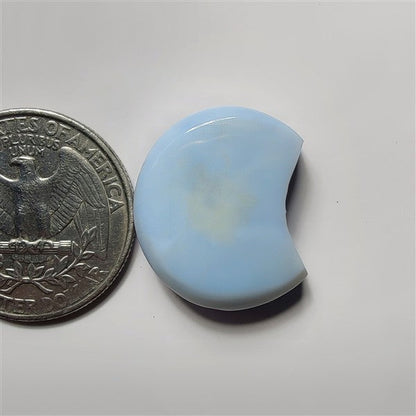 Blue Opal Moon gemstone cabochon - natural crystal healing stone for jewelry making by SemiPreciousCabs