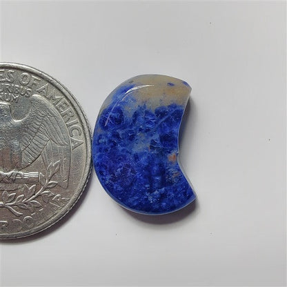 Sodalite Moon gemstone cabochon - natural crystal healing stone for jewelry making by SemiPreciousCabs