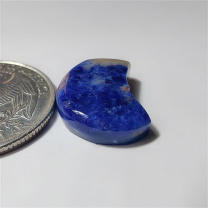 Sodalite Moon gemstone cabochon - natural crystal healing stone for jewelry making by SemiPreciousCabs