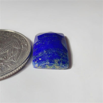 Rose Cut Lapis Lazuli gemstone cabochon - natural crystal healing stone for jewelry making by SemiPreciousCabs