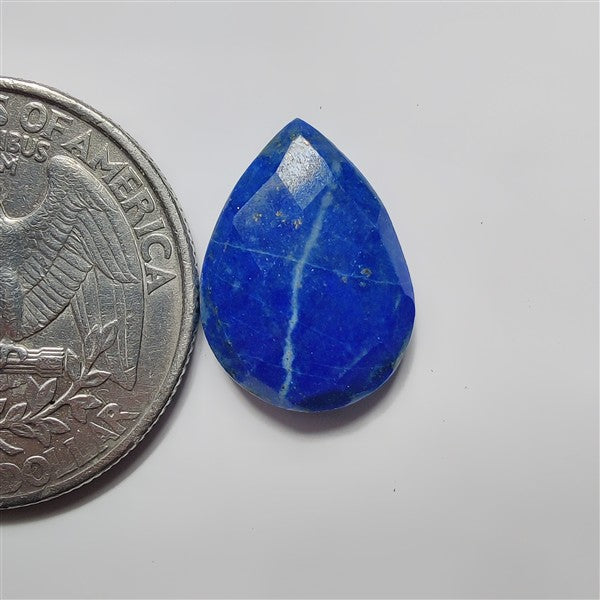 Rose Cut Lapis Lazuli gemstone cabochon - natural crystal healing stone for jewelry making by SemiPreciousCabs
