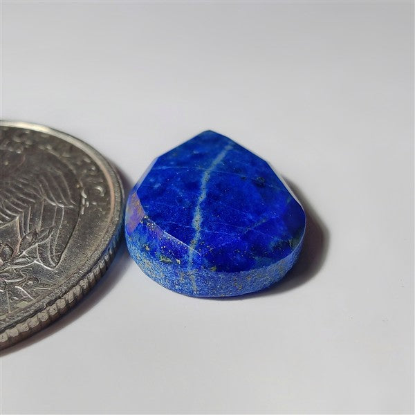 Rose Cut Lapis Lazuli gemstone cabochon - natural crystal healing stone for jewelry making by SemiPreciousCabs