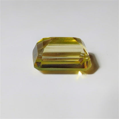 Faceted Lemon Quartz gemstone cabochon - natural crystal healing stone for jewelry making by SemiPreciousCabs