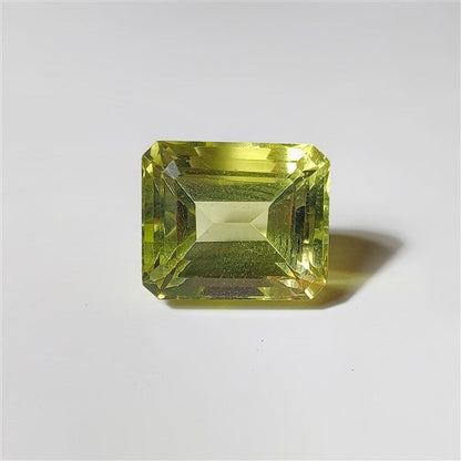 Faceted Lemon Quartz gemstone cabochon - natural crystal healing stone for jewelry making by SemiPreciousCabs