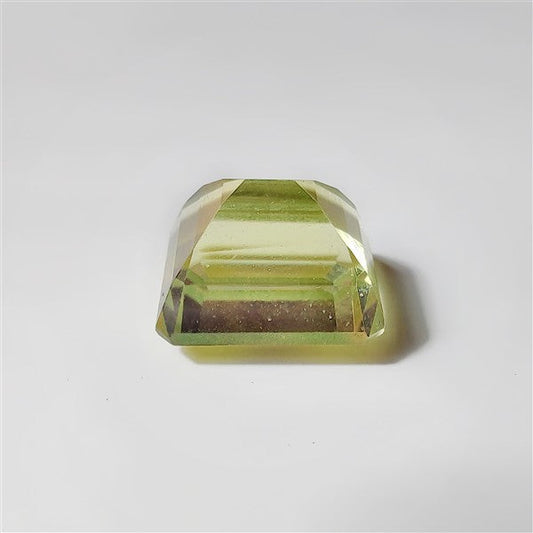 Faceted Lemon Quartz gemstone cabochon - natural crystal healing stone for jewelry making by SemiPreciousCabs