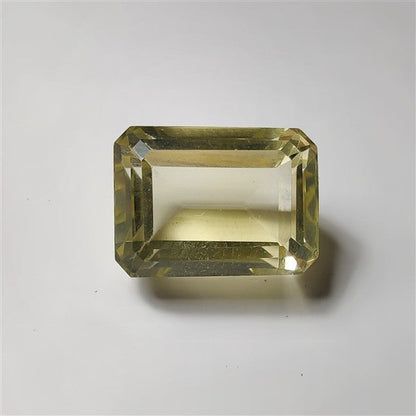 Faceted Lemon Quartz gemstone cabochon - natural crystal healing stone for jewelry making by SemiPreciousCabs