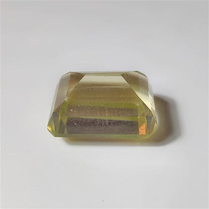 Faceted Lemon Quartz gemstone cabochon - natural crystal healing stone for jewelry making by SemiPreciousCabs