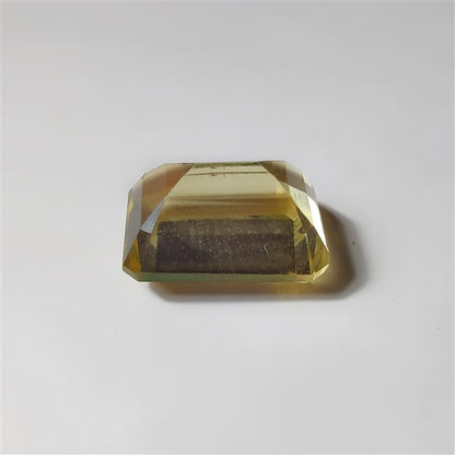 Faceted Lemon Quartz gemstone cabochon - natural crystal healing stone for jewelry making by SemiPreciousCabs