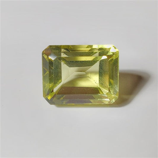 Faceted Lemon Quartz gemstone cabochon - natural crystal healing stone for jewelry making by SemiPreciousCabs