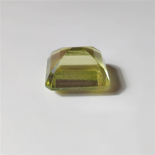 Faceted Lemon Quartz gemstone cabochon - natural crystal healing stone for jewelry making by SemiPreciousCabs