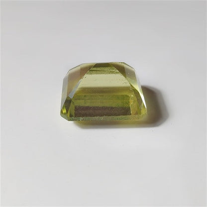 Faceted Lemon Quartz gemstone cabochon - natural crystal healing stone for jewelry making by SemiPreciousCabs