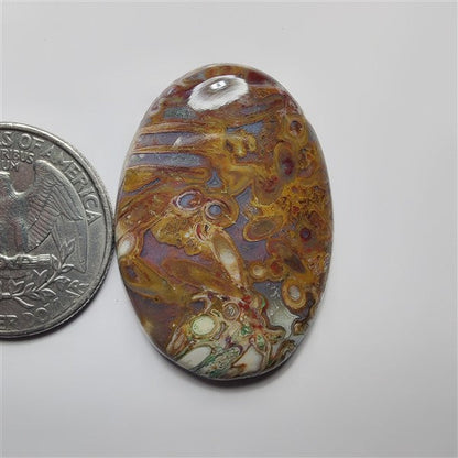 Plum Root Agate gemstone cabochon - natural crystal healing stone for jewelry making by SemiPreciousCabs