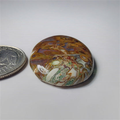 Plum Root Agate gemstone cabochon - natural crystal healing stone for jewelry making by SemiPreciousCabs