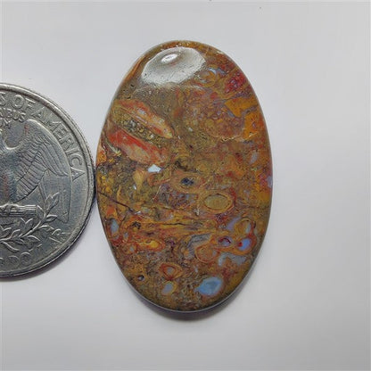 Plum Root Agate gemstone cabochon - natural crystal healing stone for jewelry making by SemiPreciousCabs