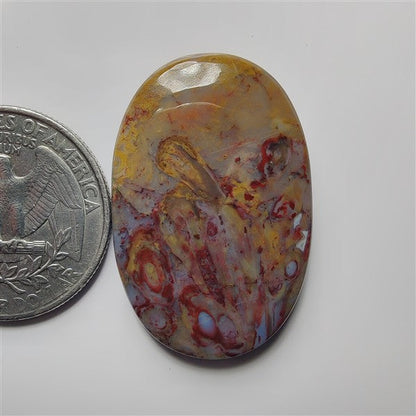 Plum Root Agate gemstone cabochon - natural crystal healing stone for jewelry making by SemiPreciousCabs