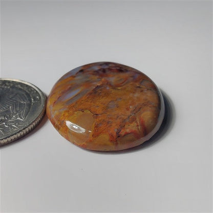 Plum Root Agate gemstone cabochon - natural crystal healing stone for jewelry making by SemiPreciousCabs