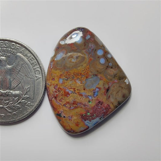 Plum Root Agate gemstone cabochon - natural crystal healing stone for jewelry making by SemiPreciousCabs