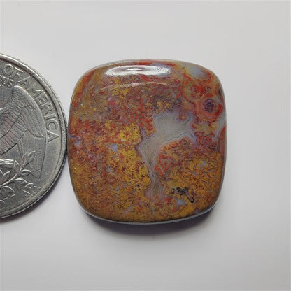 Plum Root Agate gemstone cabochon - natural crystal healing stone for jewelry making by SemiPreciousCabs