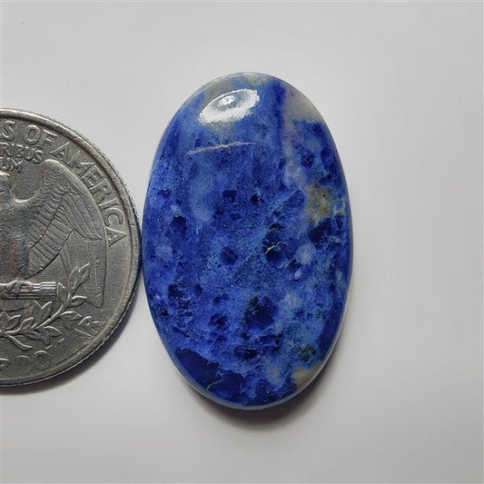 Sodalite gemstone cabochon - natural crystal healing stone for jewelry making by SemiPreciousCabs