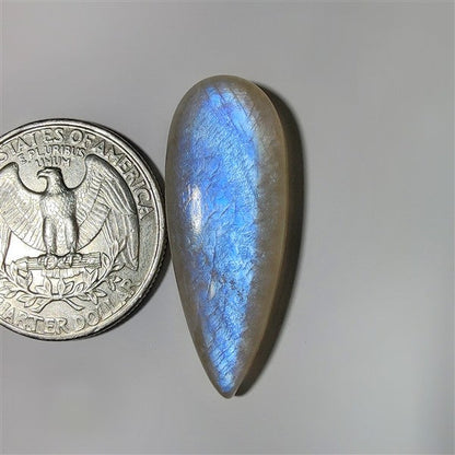 African Moonstone gemstone cabochon - natural crystal healing stone for jewelry making by SemiPreciousCabs