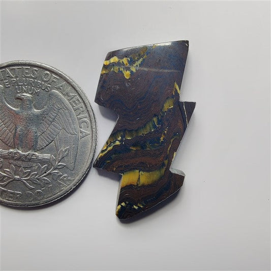 Iren Tiger gemstone cabochon - natural crystal healing stone for jewelry making by SemiPreciousCabs
