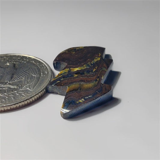 Iren Tiger gemstone cabochon - natural crystal healing stone for jewelry making by SemiPreciousCabs