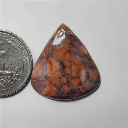 Bird Eye Agate gemstone cabochon - natural crystal healing stone for jewelry making by SemiPreciousCabs