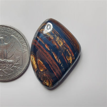 Iren Tiger gemstone cabochon - natural crystal healing stone for jewelry making by SemiPreciousCabs