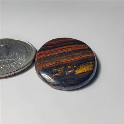Iren Tiger gemstone cabochon - natural crystal healing stone for jewelry making by SemiPreciousCabs