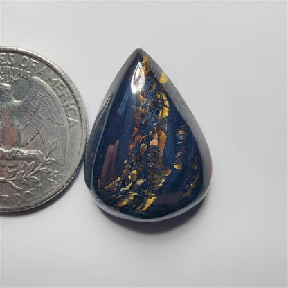 Iren Tiger gemstone cabochon - natural crystal healing stone for jewelry making by SemiPreciousCabs