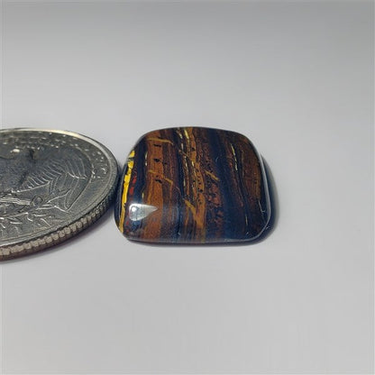 Iren Tiger gemstone cabochon - natural crystal healing stone for jewelry making by SemiPreciousCabs