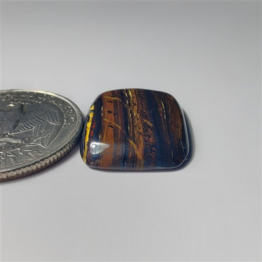 Iren Tiger gemstone cabochon - natural crystal healing stone for jewelry making by SemiPreciousCabs