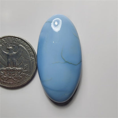 Blue Opal gemstone cabochon - natural crystal healing stone for jewelry making by SemiPreciousCabs