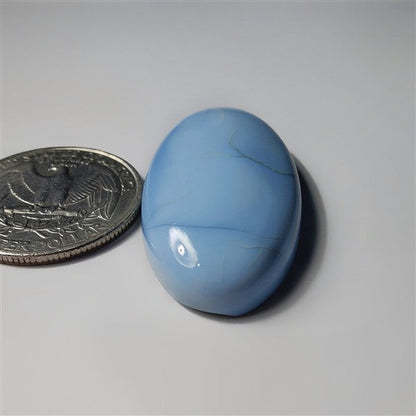 Blue Opal gemstone cabochon - natural crystal healing stone for jewelry making by SemiPreciousCabs