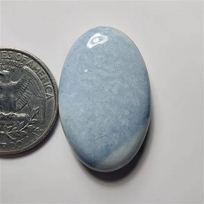 Blue Opal gemstone cabochon - natural crystal healing stone for jewelry making by SemiPreciousCabs
