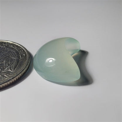 Chalcedony Moon gemstone cabochon - natural crystal healing stone for jewelry making by SemiPreciousCabs