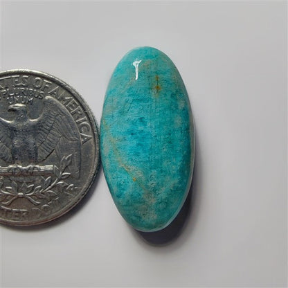 Faceted Amazonite gemstone cabochon - natural crystal healing stone for jewelry making by SemiPreciousCabs