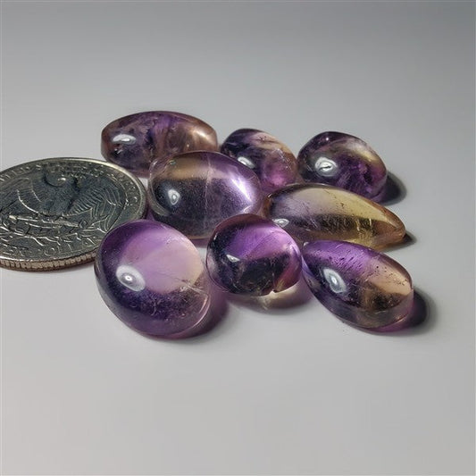 Ametrine Lot gemstone cabochon - natural crystal healing stone for jewelry making by SemiPreciousCabs