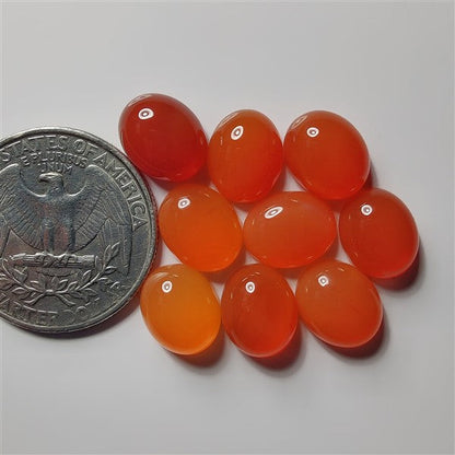 Carnelian Lot gemstone cabochon - natural crystal healing stone for jewelry making by SemiPreciousCabs