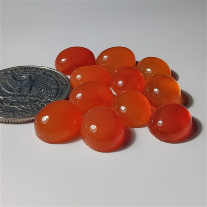 Carnelian Lot gemstone cabochon - natural crystal healing stone for jewelry making by SemiPreciousCabs