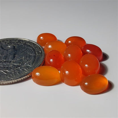 Carnelian Lot gemstone cabochon - natural crystal healing stone for jewelry making by SemiPreciousCabs
