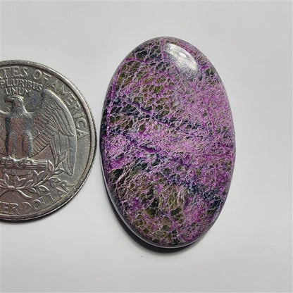 Stichtite gemstone cabochon - natural crystal healing stone for jewelry making by SemiPreciousCabs