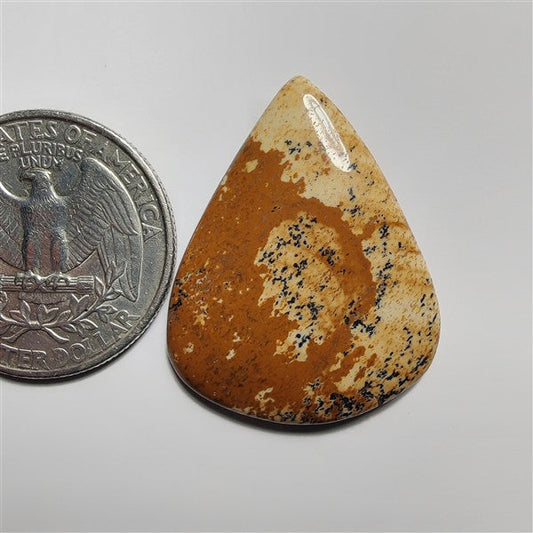 Picture Jasper gemstone cabochon - natural crystal healing stone for jewelry making by SemiPreciousCabs