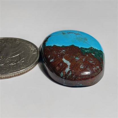 Dyed Turquoise gemstone cabochon - natural crystal healing stone for jewelry making by SemiPreciousCabs