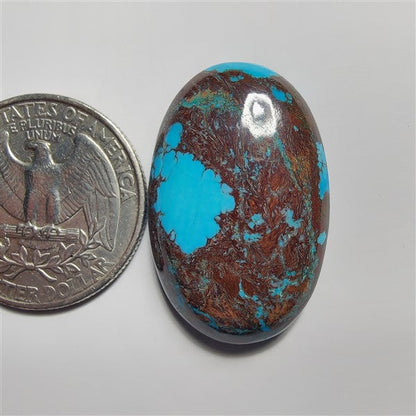 Dyed Turquoise gemstone cabochon - natural crystal healing stone for jewelry making by SemiPreciousCabs