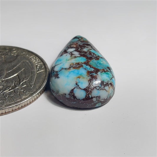 Dyed Turquoise gemstone cabochon - natural crystal healing stone for jewelry making by SemiPreciousCabs