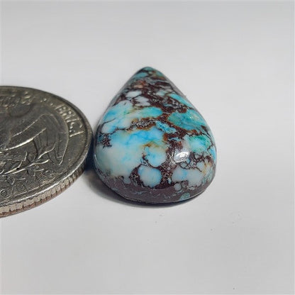 Dyed Turquoise gemstone cabochon - natural crystal healing stone for jewelry making by SemiPreciousCabs
